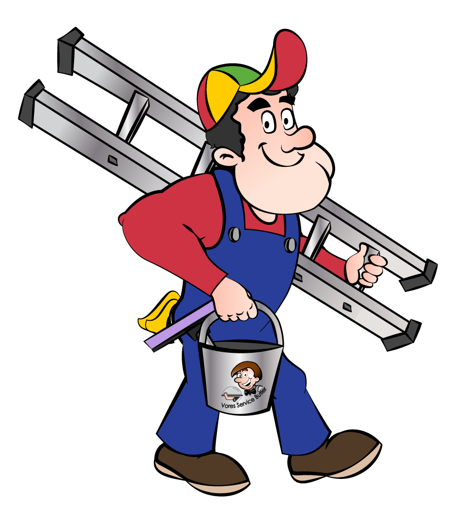 Vinduespudsning udført af professionelle pudsere